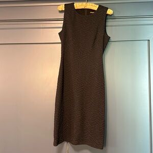 J. McLaughlin navy textured shift dress for office